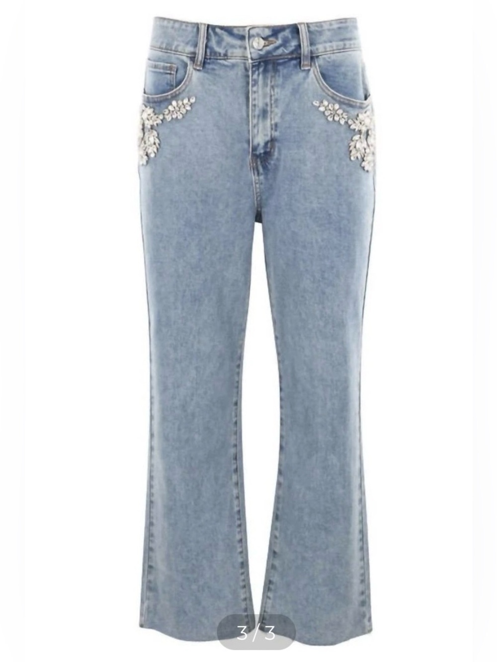 NWT Generation Love Carolyn Crystal denim pants size 26 MSRP $275